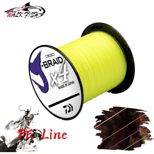 WALK FISH PE Fishing Line 4 Strand 300m Japan Fish Wire Multifilament Durable Fish Line 10lb 20lb 35lb 50lb 85lb Floating Line