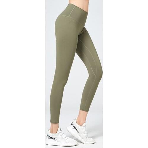 High Waist Naked-feel Leggings Women Push Up Quick-drying Gym Pencial Pants Workout Soft Sports Athletic Fitness Leggings