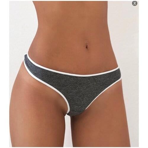 Morna Sexy Femme Panties Women Cotton Briefs G-string Panties Striped Sexy Thong Women Soft Casual Girl Panties Dropshiping