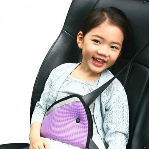 1pcs Child Seat Belt Pad Car Accessories Decoration Dashboard Hanging Pendant Child Protection Triangular Holder Seat Supports