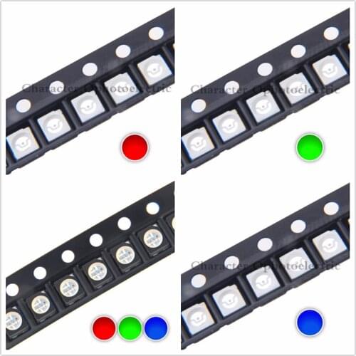 100pcs 3528 1210 White Warm White Red BlueYellow Orange Green Pink UV RGB super bright LED chip, 20mA led, SMT LED bead lamp