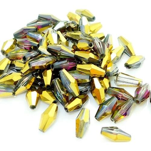 100 pieces exquisite 4x8mm Austrian Long Bicone crystal beads for Jewelry marking DIY necklace&Bracelet