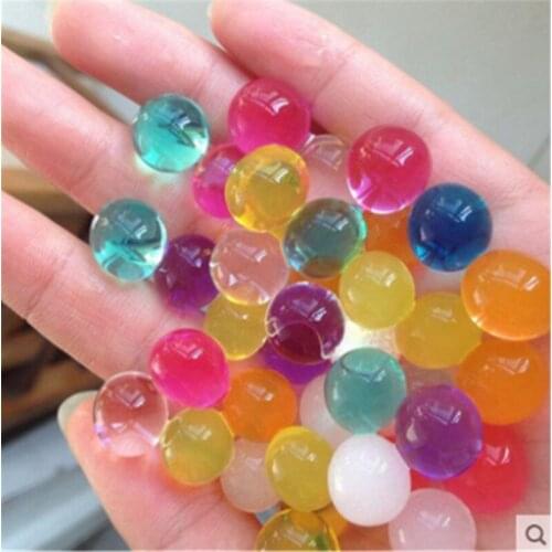 10000 Pcs/bag Crystal Soil Hydrogel Gel Polymer Water Beads Growing Water Balls Big Wedding Party Home Decoration Children Toy
