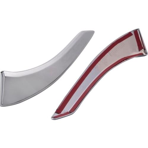 2Pcs Car Accessory Front Fog Lights Eyebrow Cover Trim for Mazda 2 Demio 2015-2019