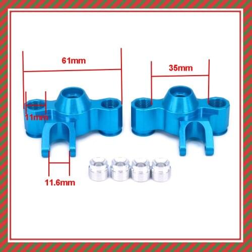 2PCS Aluminum Steering Block Knuckle For Rc Hobby Car 1/10 Traxxas E-Revo Summit Slayer Maxx Revo3.3 5334 ERO-001 3903 3905