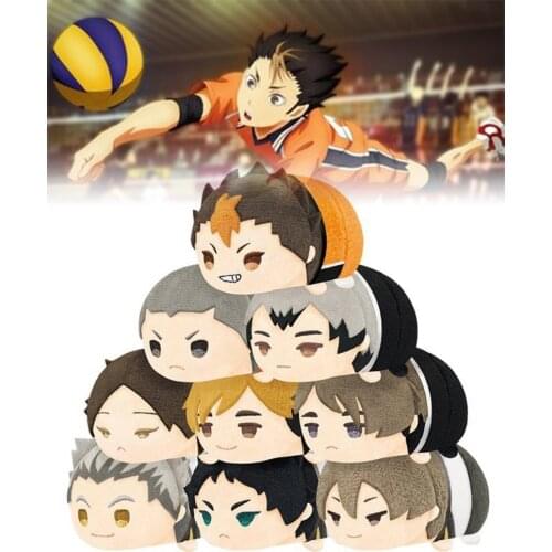 Anime Plush Bag Pendant Stuffed Mochi-mochi Nishinoya Yuu Mascot Karasuno Doll Haikyuu To The Top Inarizaki Atsumu Miya Brothers