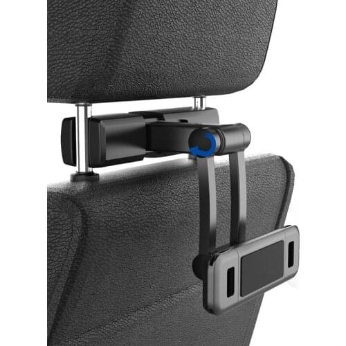 Car Headrest Mount 360° Rotations Phone Holder for Safe Effortless Drive Backseat Tablet Holder for Pad Pro/Air/Mini