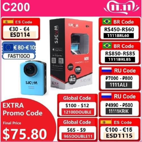 SJCAM M20 WIFI Sports Action Camera Waterproof sj Cam Video Resolution Full HD 1080P Mini Sports DV 30M Underwater Outdoor