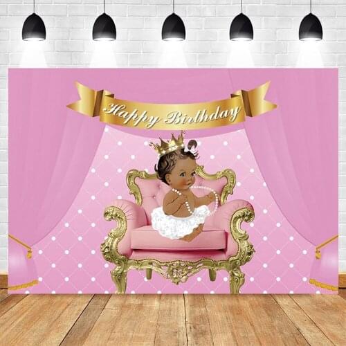 Yeele Baby First Birthday Backdrop Props Photography Crown Photocall Portrait Party Decor Background Photographic Photo Studio