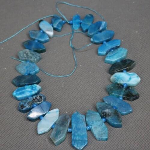 Kindgems Jewelry, Blue Slice Necklace Beads, 2017 Freeshipment Super Popularity European Fashion Jewelry Finding for Women