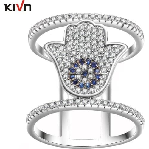 KIVN Rings With Cubic Zirkonia For Women