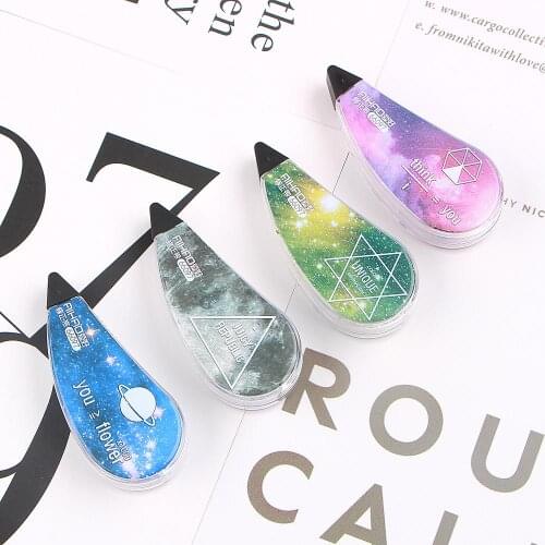 4Pcs Star Sky Correction Correcting Tape Stationery Corrector Tape Student Gift School Supplies Correction Tape Supplies FC FC