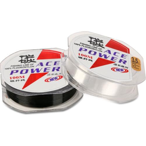 2pcs Full Sink Fluorocarbon Fishing Line 100m Monofilament Strong Pull Carp Pesca Wire Leader Carbon Fiber Front Wireway Line