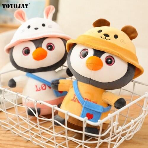 Cartoon Cute Penguin Cosplay Dress Up Plush Toys Stuffed Lovely Animals Doll Soft Baby Pillow for Kids Girl Birthday Gift