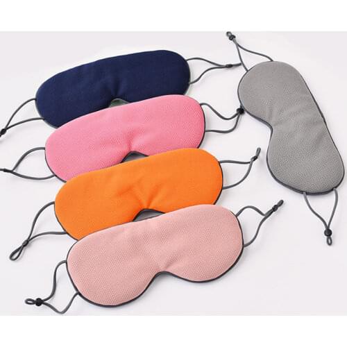 1Pc Soft Sleeping Mask Eyepatch Eye Cover Rest Relax Sleeping Aid Eye Patch Shading Eye Mask Portable Blindfold Travel Eyepatch