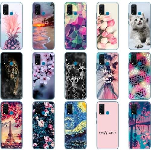 For Vivo Y30 Y50 Case Soft TPU Silicon Back Cover For Vivo Y 30 50 Phone Case For Vivo Y30 Vivo Y50 Bag Protective Bumper Shell