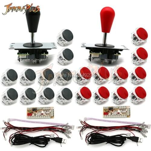 Zero Delay Arcade Joystick DIY Kit USB Encoder To PC raspberry Pi 4/8 Way Joystick With American Ball + 30mm Push Buttons