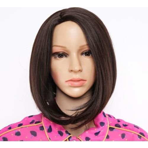 Amir Short Bob Wig for Women Black Ombre Brown Blond Wig Stright Natural Hairstyle Side Part Beige Wigs Cosplay
