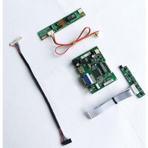 Fit B141XG09/B141XG10/B141XG13 LVDS 30-Pin laptops LCD monitor VGA+2AV 1CCFL inverter 1024*768 14.1" screen drive board kit