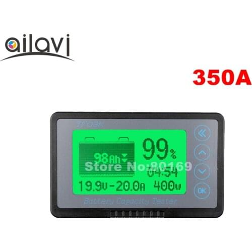 TF03K 350A Coulomb Counter Professional Vehicle Battery Capacity Tester 12V 24V 36V 72V Voltage Current DC Display