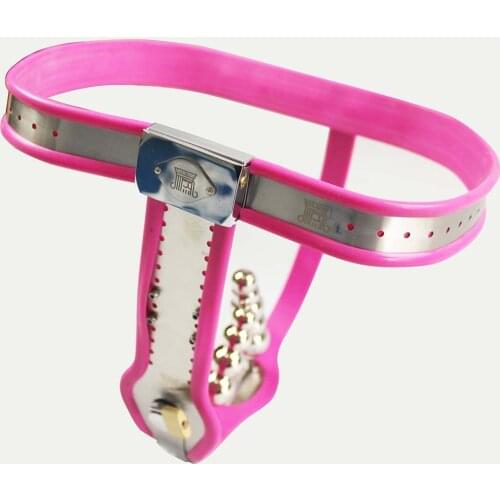 Manyjoy Female Chastity Pants T Type Chastity Belt with Anal Plug Stainless Steel Female Sex Product
