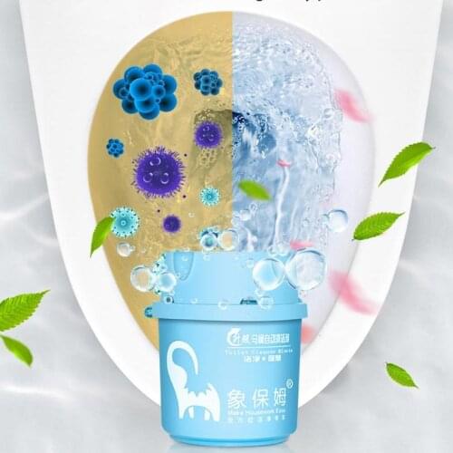 1pc Automatic Flush Toilet Bowl Cleaner For Toilet Cistern Blue Bubble Toilet Cleaner 900 Times Lasting Deodorant Antibacterial
