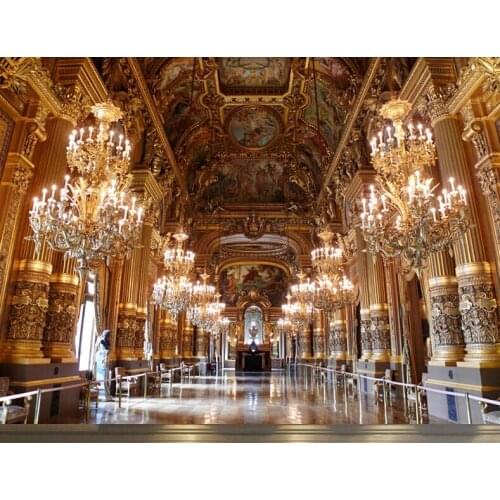 European 3D space Large mural wallpaper magnificent palace church murals silk waterproof living room sitting room extended decor