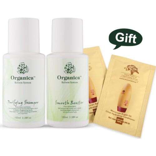 Brazilian keratin smooth 100ml best green keratin elmw complex nano repair hair protein treatment near me + purifying shampoo