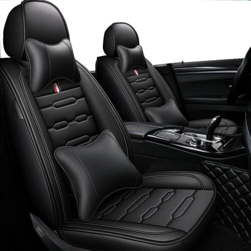 ZHOUSHENGLEE Car seat covers for hyundai solaris santa fe creta tucson 2017 elantra tucson 2006 accent auto cushion protector