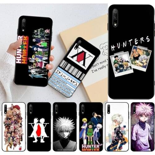 PENGHUWAN Anime Hunter X Hunter License Black Soft Phone Case Capa for Huawei Honor 20 10 9 8 8x 8c 9x 7c 7a Lite view pro