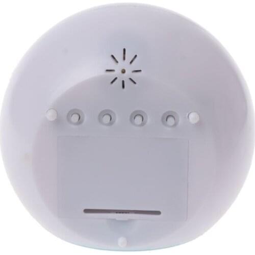 Digital LED Clock Alarm Glowing Hot 7 Color Change Thermometer With Nature Sound 896B