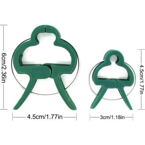 Flower Clamp Garden Buildings Plant Clip Grow Upright Lattice Clamps Soft Perfect Plant Stand Greenhouse Plant Holder Bracket