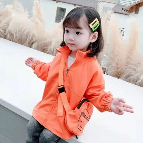 Girls' Jackets, Spring And Autumn Models, New Childrens Korean Jackets, Baby Girls' Windproof Jackets