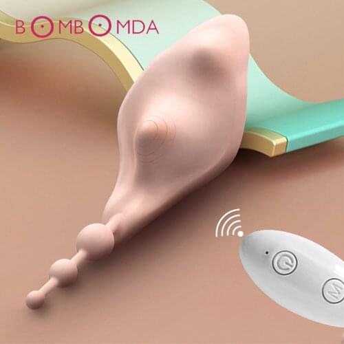 Butterfly Dildo Vibrator Wearable G Spot Clitoral Stimulator Massager Wireless Rechargable Adults Sex Toy For Women Masturbator