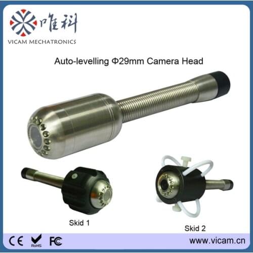 Vicam 29mm self-levelling camera head with 15 LEDs pipeline sewer inspection camera head