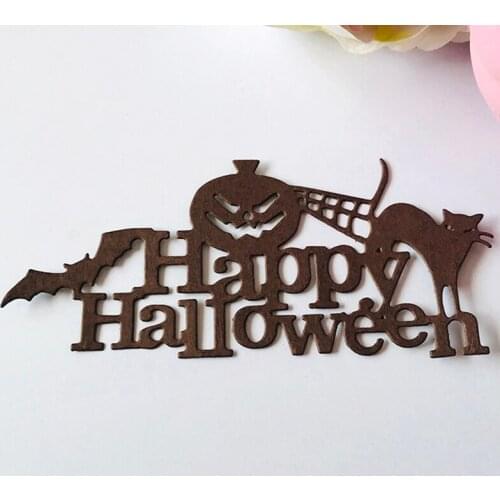 Halloween new Metal Cutting Dies New Stencils for DIY Scrapbooking Paper Cards Craft Making Craft Decoration