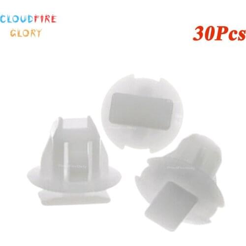CloudFireGlory 76882JG00A 76882-JG00A 30Pcs Front Wheel Trim Retainer Opening Molding Clip Plastic Fit For Nissan