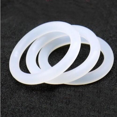 M12-M85 White Food Grade Silicone O-Ring Seals High Temperature Seal Silicone Rubber Sealing Ring