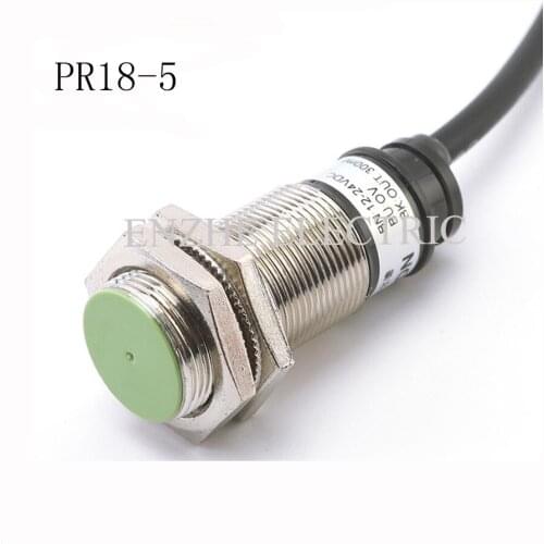 M18 proximity switch autonics approach Switch PR18-5 DC Three lines 12-24V screen shield type detection distance 5mm IP67