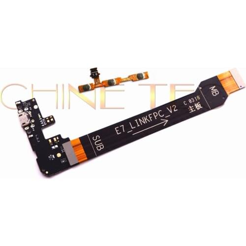 Microphone power on/off main board connector flex USB charging charger connector flex cable For Redmi Note 5
