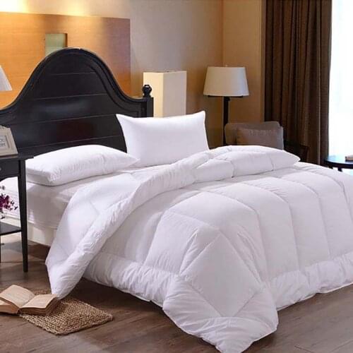 Cotton Duvet Down Thick Comforter For Winter Autumn Duvet Blanket Filling Feather Down Hotel Quilt Size King/Double/Single Duvet