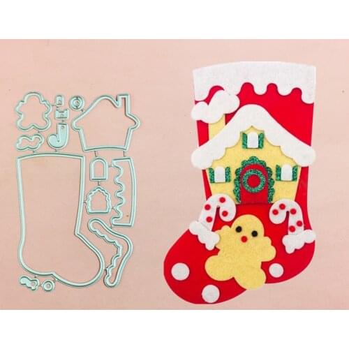 Frame Socks Snowman Metal Cut Dies Stencils for Scrapbooking Stamp/Photo Album Decorative Embossing DIY Paper Cards