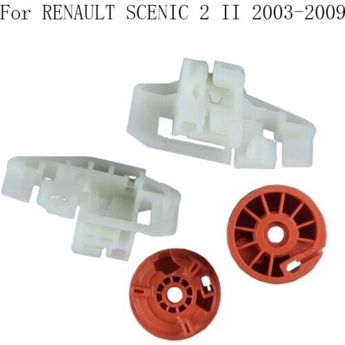 FOR RENAULT SCENIC 2 II 2003-2009 Power Electric Car Window Regulator Window Lifter Repair Plastic Clips Parts Front Left