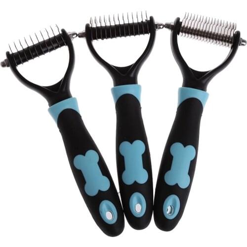 Dog Pet Brush Dematting Grooming Deshedding Tool Trimmer Comb Rake 10/13/18 Blades