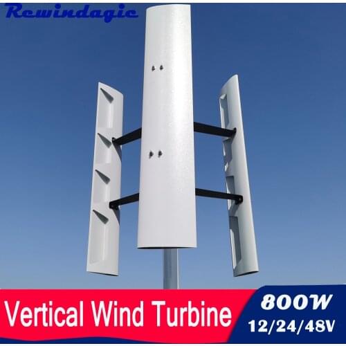 800W 600W Vertical Wind Power Turbine Axis 12v 24v 48v Wind Generator With MPPT Controller For Homeuse Free Energy