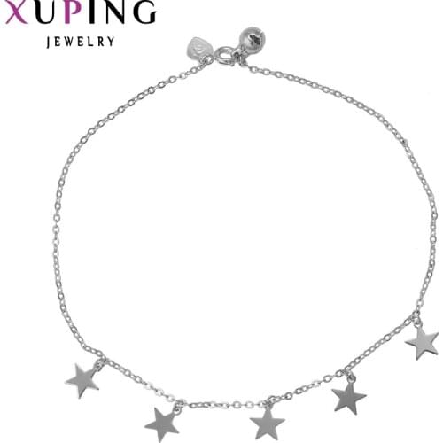 Xuping Fashion Star Shape Anklet High Quality Jewelry Special Foot Chain Gift for Women Christmas Day Gift 74926