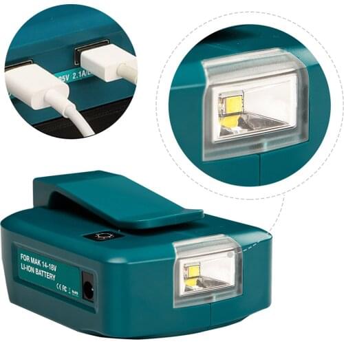 USB Power Source Charger Adapter for 14.4v 18v LXT Lithium-Ion Batteries BL1430 BL1830 BL1840 BL1860 BL1850B