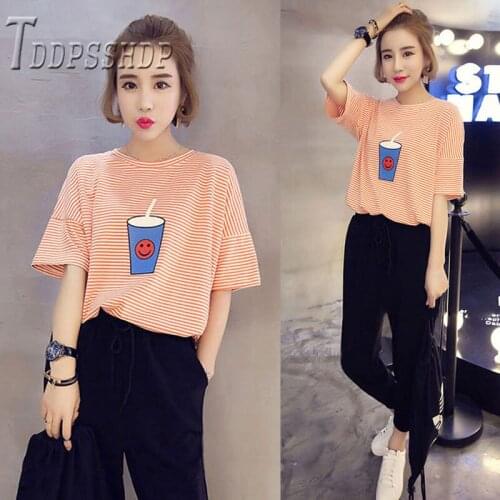 2019 Summer New Casual Female Sets T Shirt and Pants Female Sets