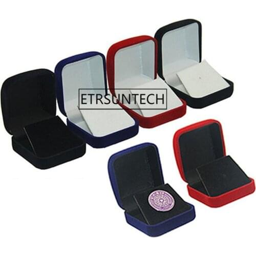 100pcs Jewelry Box Brooches/Badge/Commemorative Coins/Medal Storage Boxes Packaging Display Collective Holder Gift Boxes