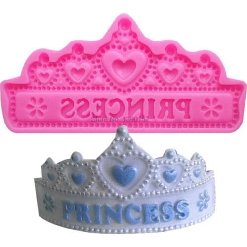 100pcs Crown shape Happy Birthday in the form of silicone chocolate mold fondant cake decoration Tools